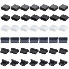 42 PCS 6 Types USB Anti Dust Cover Plugs, USB Type-C Dust Stopper, Silicone S...