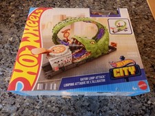 Hot Wheels Spielset Krokodilangriff- NEUWARE - Rennbahn, Looping, Kinder 4 Jahre