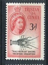 TRISTAN DA CUNHA; 1960 early QEII Pictorial issue fine MINT MNH Unmounted 3d.