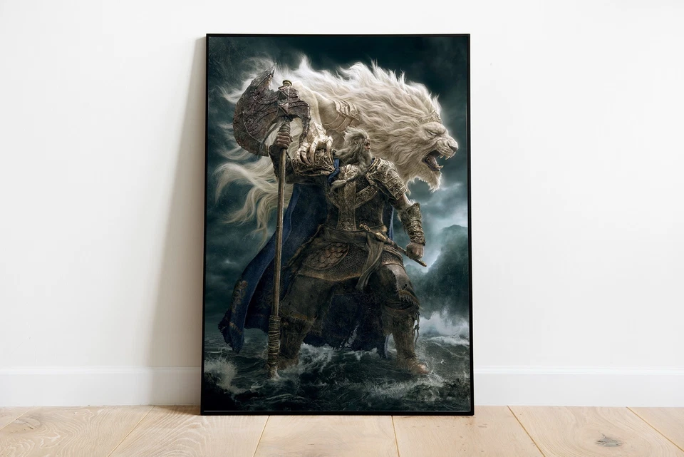 CELFINART Elden Ring Godfrey Poster Print, Elden Ring Bosses, Video Game Poster Art Print