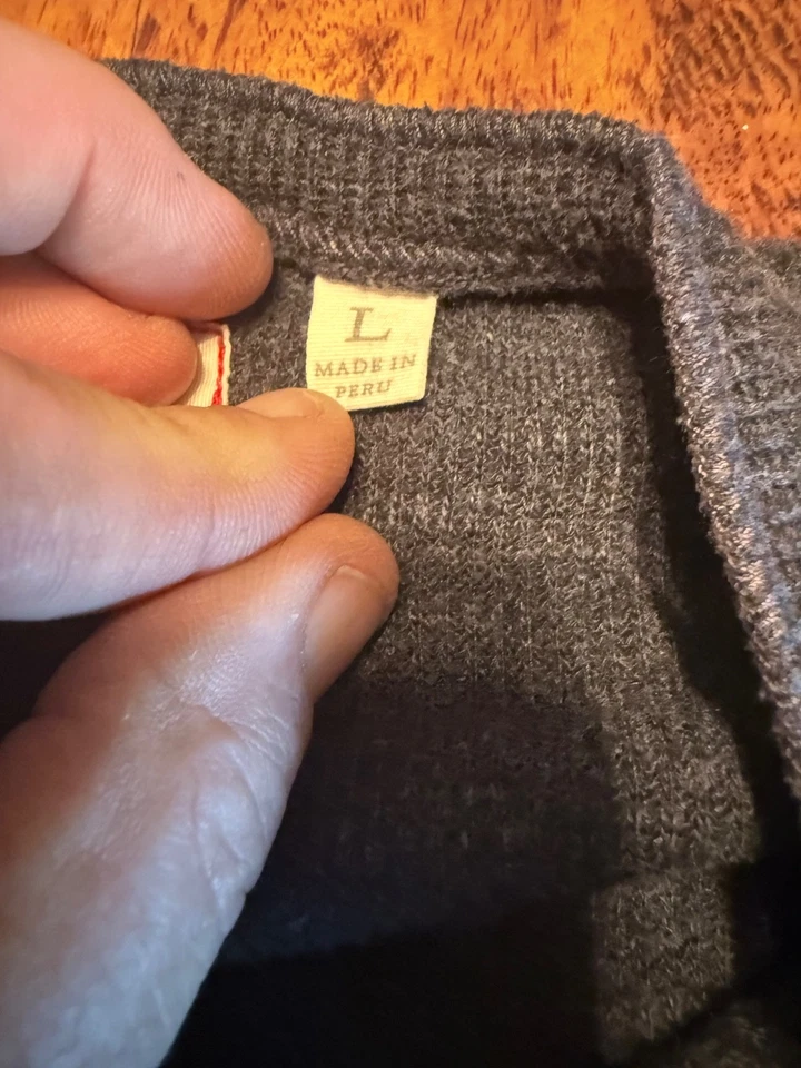 Camiseta Howes Baum HENLEY GRIS OSCURO AZUL TALLA L E10 Foto 3 de 4