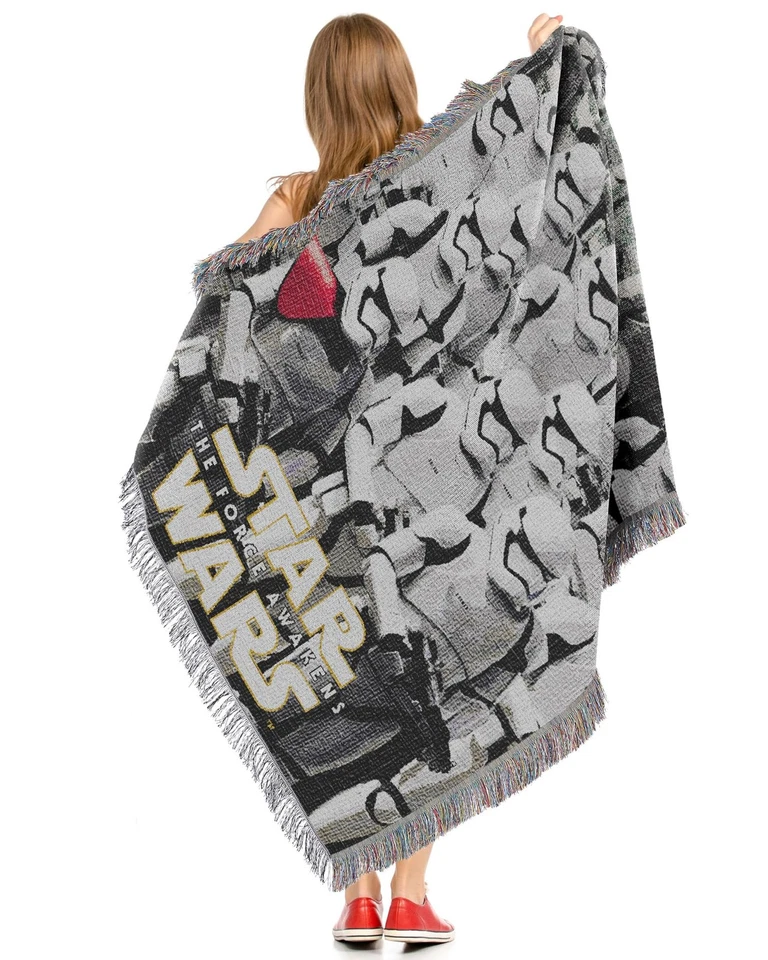 Manta de tapiz tejida Northwest Star Wars, 48" x 60", invasión terrestre Foto 4 de 4