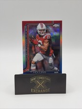 2025 Topps Chrome Football Mack Hollins #206 Red White Blue Refractor Patriots