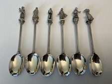 Sch&ouml;nes Set mit 6 irischen Sterling Silber Apostell&ouml;ffeln von Pat Dolan Dublin 1977