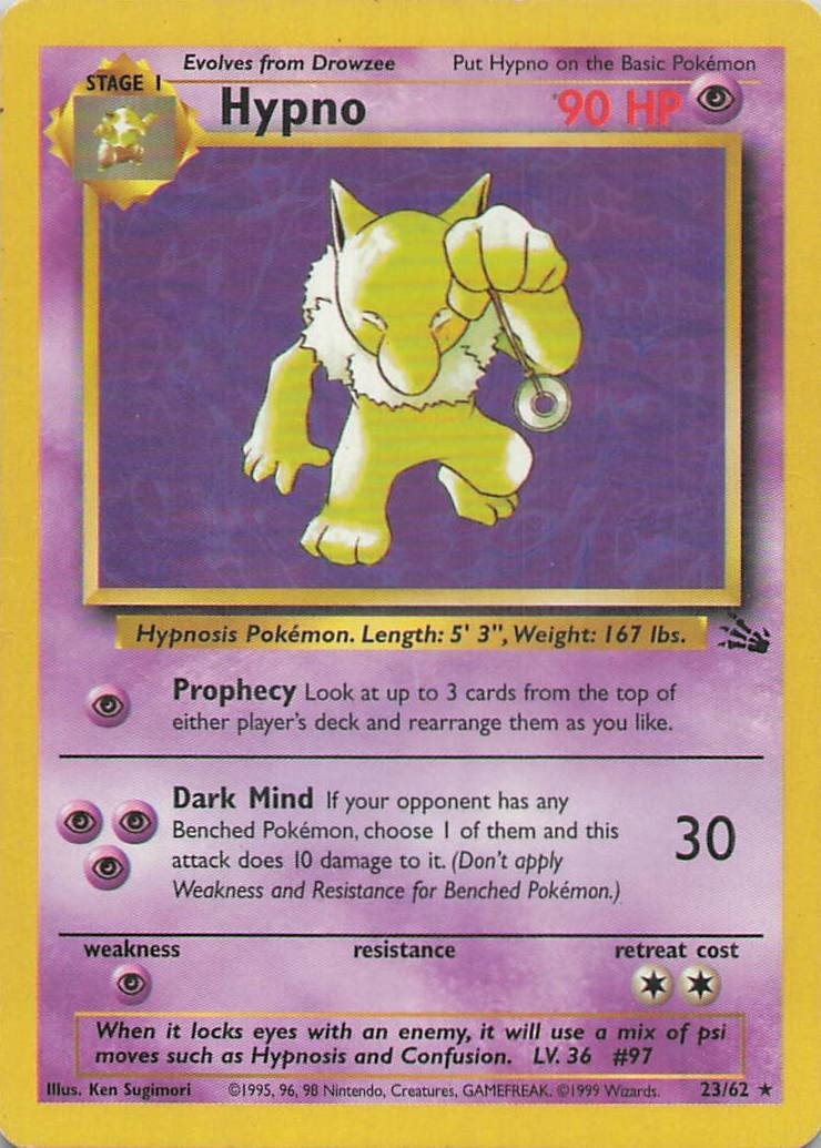 Hypno Rare Legendary Collection 025/110 HP