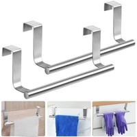 TüRhandtuchhalter KüChe Geschirrtuchhalter Edelstahl Ohne Bohren 2Er Set 23Cm