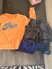 Nike Boys Dri-FIT Athletic 2 Piece Outfit Set Shirt  Shorts, S, Multiple Colors