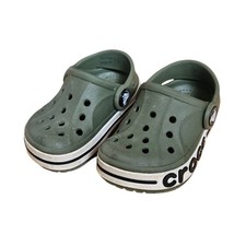 Crocs Toddler Size 4 Olive Green Bayaband Clog Water Slip On Shoes