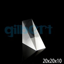 20x20x10mm Optical Glass Triangular Lsosceles Right Angle K9 Prism Lens
