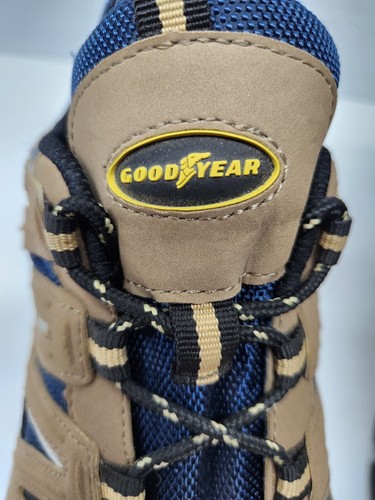 GOODYEAR Striker-P Mens Size 8M Tan Navy Hiking Lace Up Outdoor Shoes - Picture 4 of 10