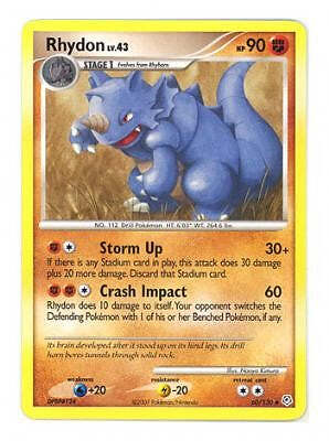 Pokemon Diamond & Pearl  60/130 Uncommon Card - Rhydon