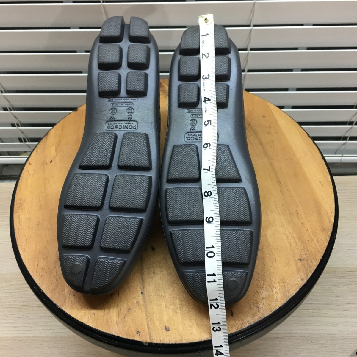 Ponic & Co Shoes Mens 10 Womens 12 Black Rubber Deck Water Proof
