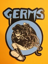 4.5" MUSIC STICKER: The GERMS: Los Angeles Punk Rock Band From 1976-1980