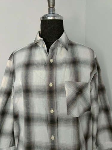 Niko and ... by ISSEY MIYAKE 3 gray plaid linen cotton shirt - Picture 7 of 12