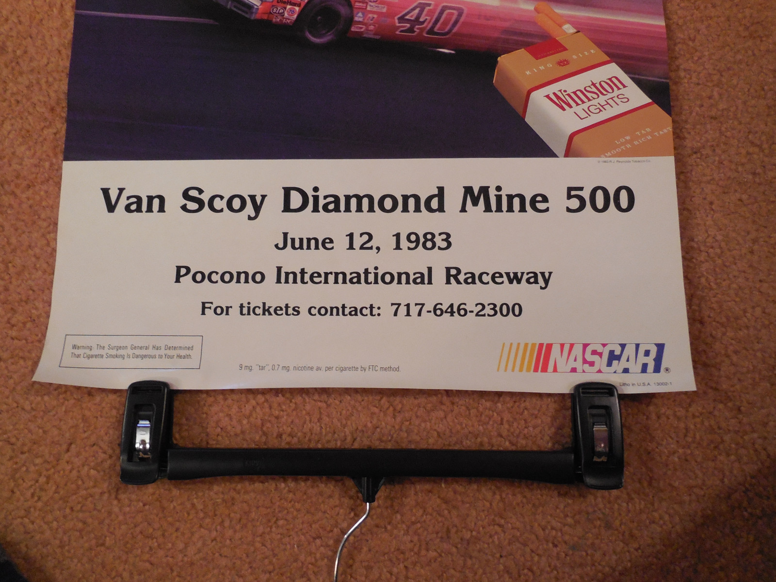 Pocono Raceway Poster 2 NASCAR Pocono International Raceway Posters 6.12.1983 Van Scoy ...