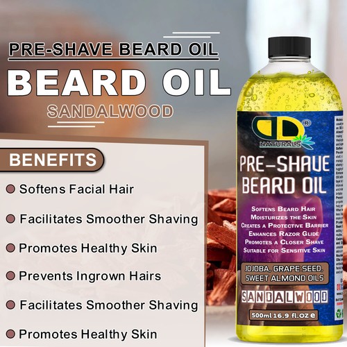 Pre & Post Shaving Beard Oil Prior/Post Waxing Depilation Vegan Cruelty Free - 第 6/9 張圖片