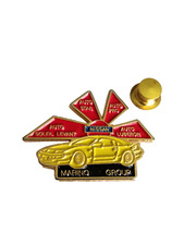 MARINO GROUP NISSAN 300 XZ AUTO STAR LUBERON PRO Signed LAPEL PIN PINS