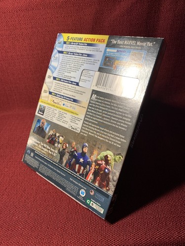 MARVEL’s The Avengers 3D + Blu-Ray + DVD No Digital W/ Lenticular Slipcover - Imagen 5 de 9