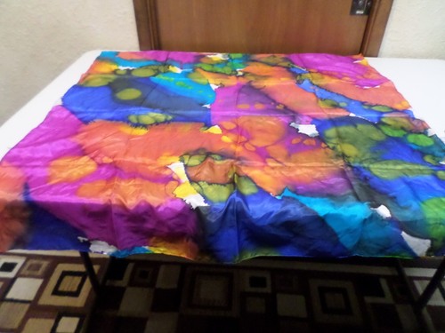 Hermosas bufandas multicolores vintage de diseño decorativo de 7 piezas - Imagen 7 de 11