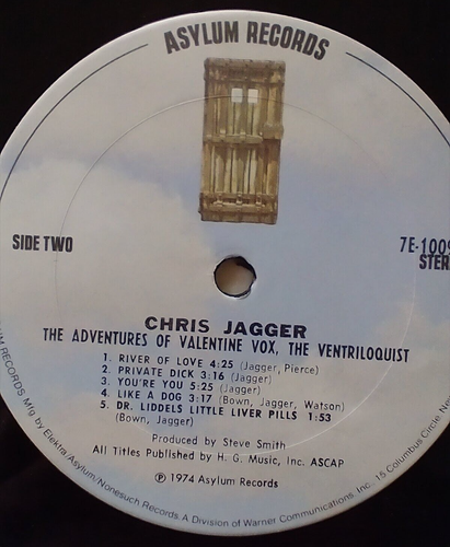 CHRIS JAGGER 1974 Vinyl LP ADVENTURES OF VALENTINE VOX, THE VENTRILOQUIST VG/VG+ - Picture 7 of 7