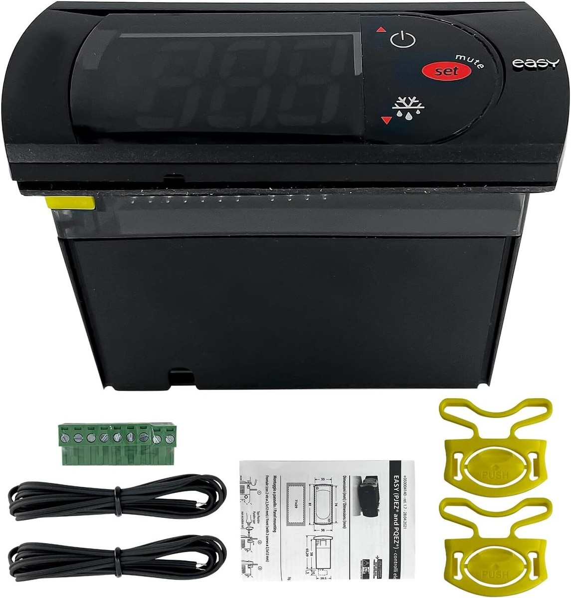 PJEZS0H100 Digital Temperature Controller – 115V, With Probes, For Carel & Refrigeration Units