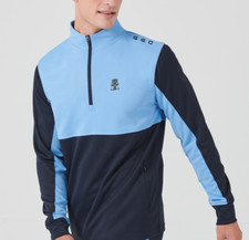 Golf God Clothing 1/4 zip Pullover Surf Blue Midlayer Performance Golf Top S-3XL