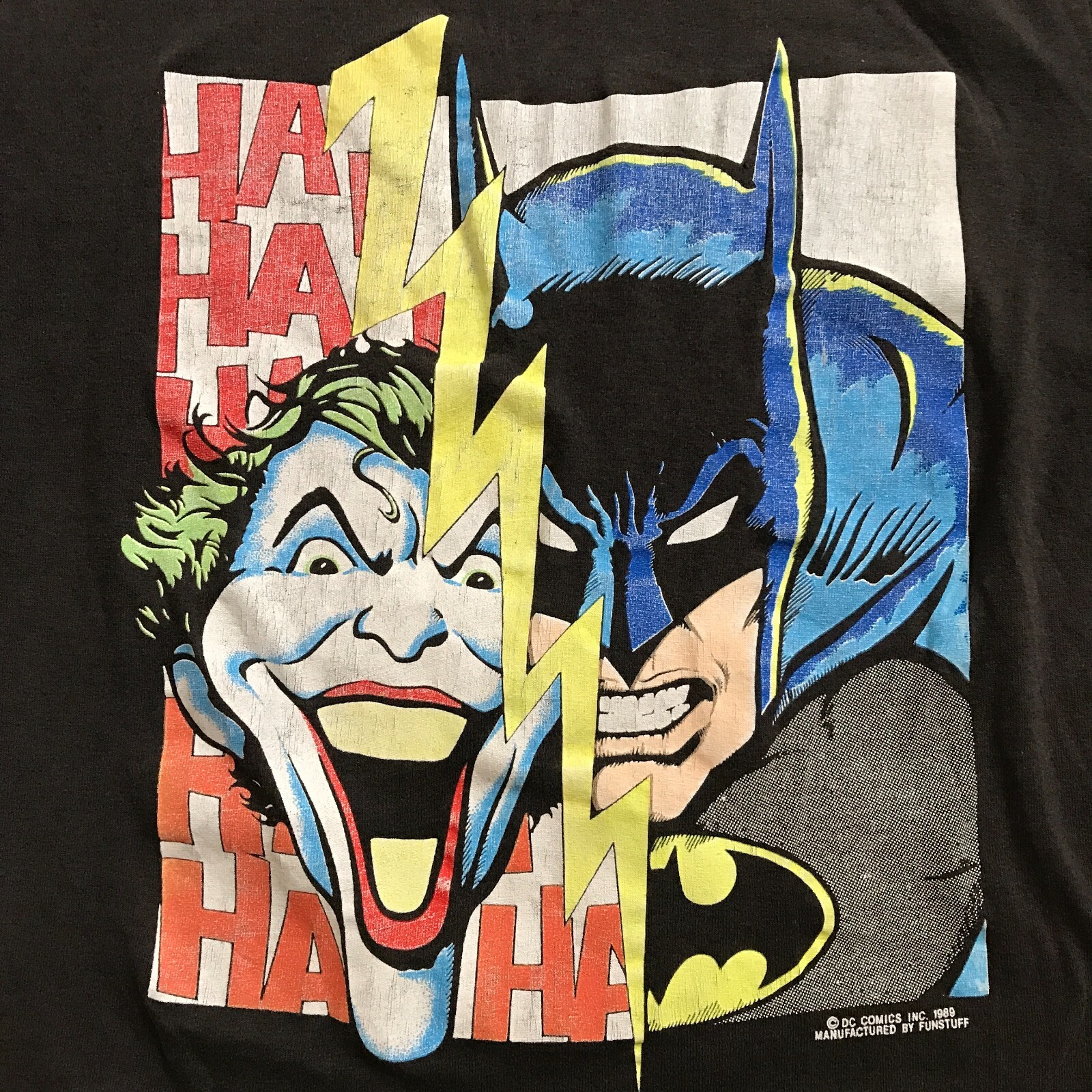 Vintage 1989 80s DC Comics Batman Joker Graphic T-Shi… - Gem