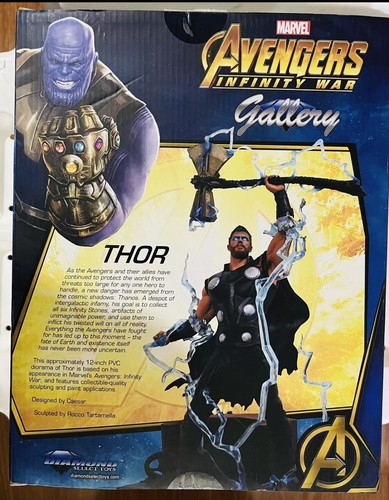 THOR MARVEL GALLERY FIGURE AVENGERS INFINITY WAR SERIES 12’ PVC DIORAMA 2019 - Picture 7 of 10