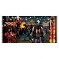 Halloween Creepy Carnival Banner Clown Auf Dem Jahrmarkt Innen Aussen Dekoration