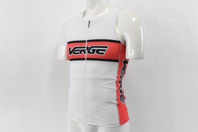 Verge Primo Women's Sleeveless Cycling Tri Top Red/White 3XL NOS