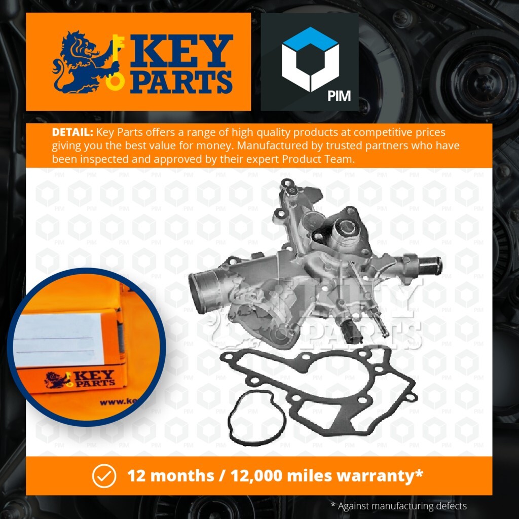 Water Pump fits OPEL TIGRA R97 1.4 04 to 10 Z14XEP Coolant KeyParts 024469102