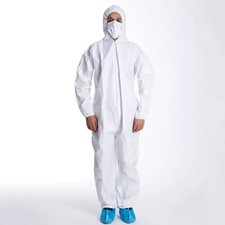 25 PCS Disposable Coveralls With Hood -Size XL