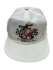 Rick Mears Racing Hat White K-Brand Trucker Ball Cap
