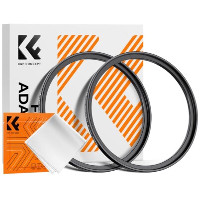 K&F Concept Pcs Metal Stepping Up Rings Adapter Step Up for Camera Lens  Filter - Main Image
