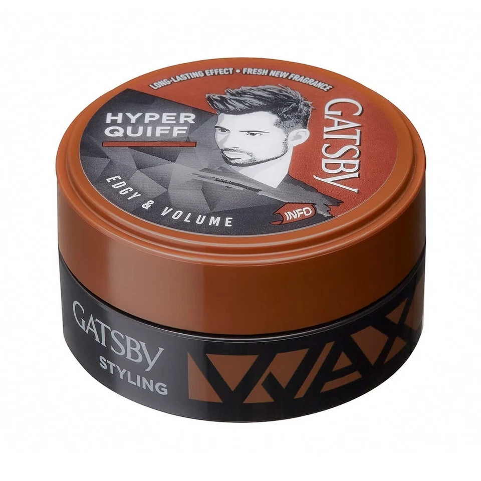 PK 2 Gatsby Hair Styling Wax - Edgy & Volume, For Hyper Quiff Style, Non Sticky - Image 3 of 3