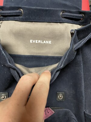 Everlane Backpack Blue Heavy Canvas The Modern Snap Travel  display picture 1