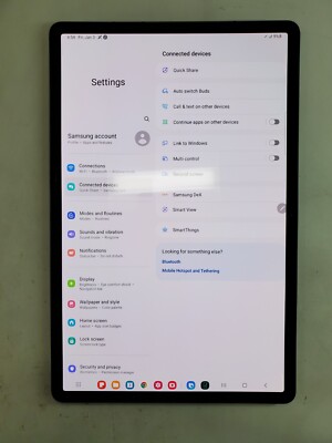 Samsung Galaxy Tab S7+ 12.4'' 128GB T978U Mystic Black T-Mobile/Unlocked, - 3U8D