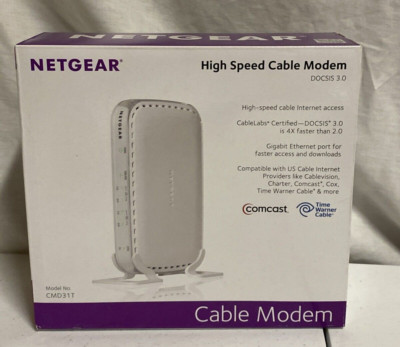 Netgear CMD31T High-Speed Cable Modem DOCSIS 3.0 Brand New