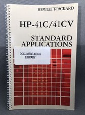 HP-41C/41CV Standard Applications Manual; HP Documentation Library, Jan 1982