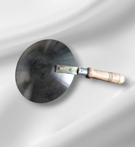 BIG HEAVY-DUTY CATERING COOKING/SERVING CURRY SPOON WITH WOODEN HANDLE - Picture 6 of 7