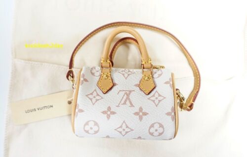 AUTHENTIC LOUIS VUITTON MICRO SPEEDY MONOGRAM BAG CHARM M01882 N!CE