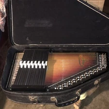 Vintage Rhythm Band Inc Chromaharp 36 String 15 Chord Autoharp Sunburst Model