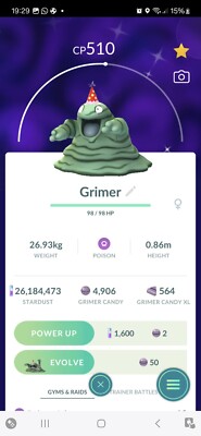 Shiny Grimer Party Hut Pokemon Go Kostüm.