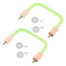 2PCS Bird Chewing Toy Bird Rope Climbing Toy Bird Cage Platform Bird Nail Perch