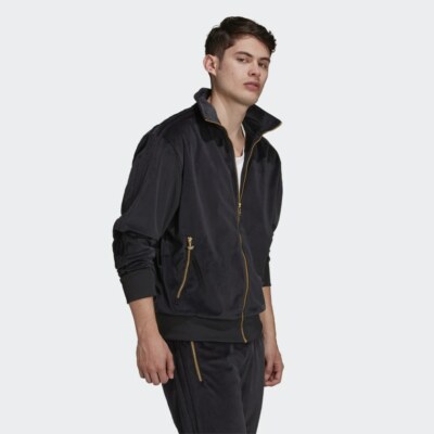 adidas Originals Men's Adicolor Plush Velour Firebird Track Suit