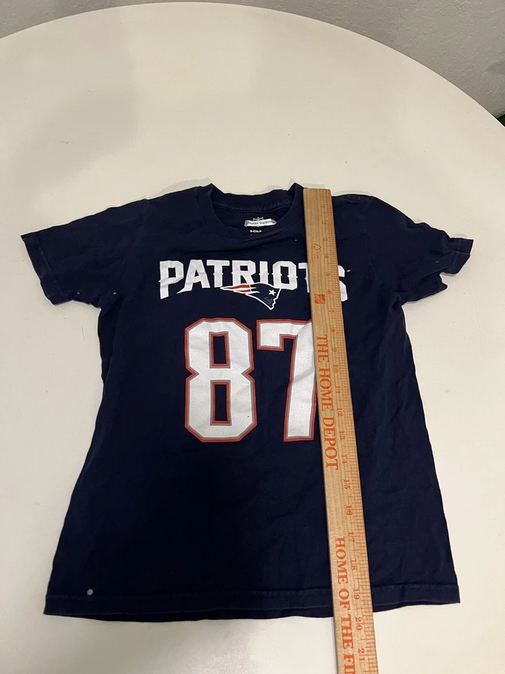 Camisa de los New England Patriots Rob Gronkowski juvenil talla pequeña 4F Foto 4 de 4
