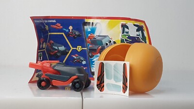 Kinder Surprise Egg Toys: Launching Grey and Red Car/Vehicle