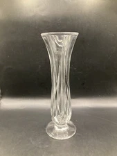Marc Aurel 24% Lead Crystal Tulip Trio Bud Vase 8 1/2" Tall Rare size