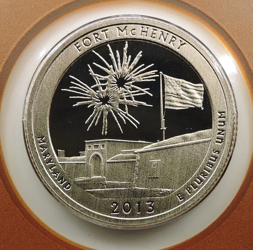 2013 S Clad Proof Quarter Fort McHenry