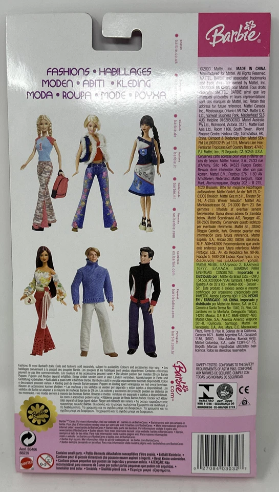 Mattel B3486 Barbie 2003 BEAT STREET Ropa Coleccionable Conjunto Abrigo Jeans Nuevo en Caja Foto 2 de 2